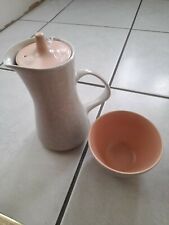 Poole Pottery Twintone Pink and Seagull Grey C97 water Jug & Sugar Bowl, used for sale  NEWBURY