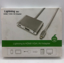 Adaptador Lightning para HDMI / VGA / AV FRETE GRÁTIS c comprar usado  Enviando para Brazil