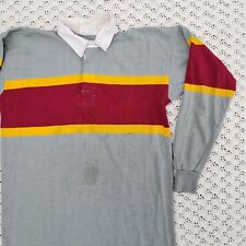 Camisa polo listrada Halbro Rugby Imports manga longa colarinho vintage - 44 comprar usado  Enviando para Brazil