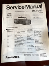 Panasonic RX-FD80 RXFD80 Manual De Serviço dos EUA ** Original ** comprar usado  Enviando para Brazil