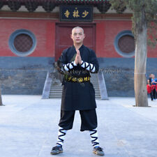 Traje de Kung Fu Shaolin de Algodón Negro Artes Marciales Uniformes de Tai Chi Ropa de Wushu segunda mano  Embacar hacia Argentina