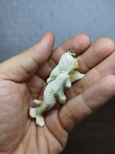 Colar pingente Bali menina sereia nua e golfinho de chifre de veado esculpido_p20 comprar usado  Enviando para Brazil