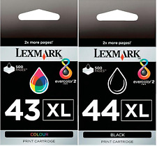 Novos cartuchos de tinta genuínos Lexmark 43XL 44XL 2PK X4850 X4875 X4950 comprar usado  Enviando para Brazil