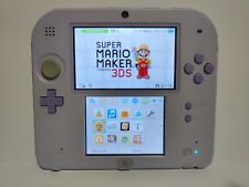 Nintendo 2DS Lavender Video Game Handheld Console W Charger  for sale  Shipping to South Africa