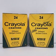 Paquete de 24 crayones crayola Binney & Smith vintage diferentes colores brillantes lote de 2 segunda mano  Embacar hacia Argentina