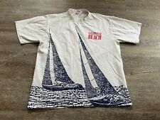 Camiseta louca vintage anos 90 ponto único praia águas claras estampa veleiro Havaí comprar usado  Enviando para Brazil