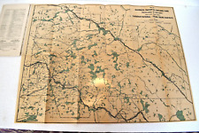 Folleto de viaje vintage de los ferrocarriles canadienses de Algonquin Park Ontario mapa desplegable segunda mano  Embacar hacia Argentina