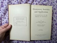 Aplicações estatísticas elementares: fundamentos da teoria da estatística, 1944 comprar usado  Enviando para Brazil