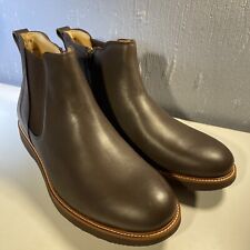 Botas con cremallera de cuero marrón oscuro para hombre 12 W Samuel Hubbard 24 Seven 2.0 Chelsea segunda mano  Embacar hacia Mexico