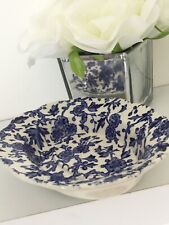 ARDEN BURLEIGH staffordshire Pottery  blue & White   SOAP DISH Scalloped Edge, used for sale  DARLINGTON