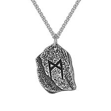 Colar viking quente bruxa pingente medalhão joia de aço titânio comprar usado  Enviando para Brazil