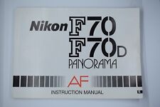 Nikon f70 instruction for sale  NORTHAMPTON
