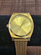 nixon minimal the time teller relógio masculino tom dourado bom estado comprar usado  Enviando para Brazil