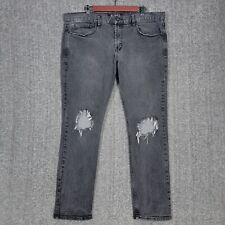 Jeans masculino XXX rude tema quente 40x30* preto magro desgastado jeans stretch comprar usado  Enviando para Brazil