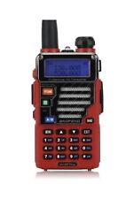 EE. UU. Baofeng UV-5R Plus doble banda 2m/70cm VHF UHF HT FM radioaficionado de dos vías rojo, usado segunda mano  Embacar hacia Argentina