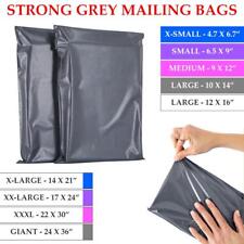 Grey Mailing Bags Postage Mixed Sizes Large Strong Poly Self Seal Plastic Postal for sale  Shipping to South Africa