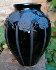 Vase noir verre d'occasion  Lodève