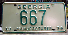 1974 georgia license for sale  Marietta