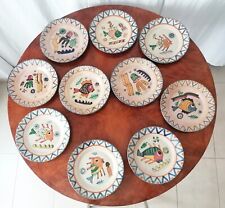 Dieci piatti ceramica usato  Roma
