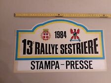 1984 rally sestriere usato  Zandobbio
