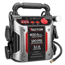 Vector 800 Peak Amp Automotive Jump Starter, Portable Power Inverter Compressor, used for sale  Shipping to South Africa