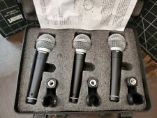 Paquete de 3 micrófonos de mano cardioides vocales dinámicos Samson R21 + clips de micrófono + estuche segunda mano  Embacar hacia Argentina
