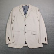 Bonobos Blazer Men 40R Beige Cotton Casual Slim Fit Half Line Lightweight Casual, used for sale  Shipping to South Africa