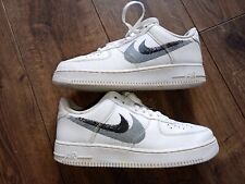Men's Nike Air Force 1 Low Spray Paint Swoosh Trainers In Size 7 UK for sale  Shipping to South Africa