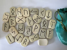 Used, Vintage Rune Stones 25 Piece Set with Bag for sale  Shipping to South Africa