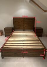 Wooden double bed for sale  LONDON