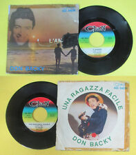 LP 45 7'' DON BACKY L'amore Una ragazza facile DETTO MARIANO CLAN no cd mc dvd * usato  Ferrara