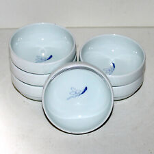 Set 6 small dish Wedgwood Korean Air Airline porcelain white blue KwangJuYo for sale  Shipping to South Africa