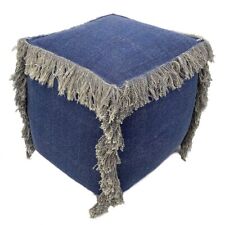 Pouf carré bleu d'occasion  Illzach