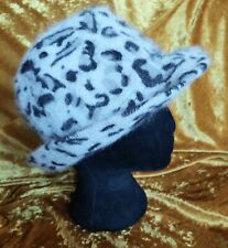 leopard print trilby hat for sale  HALSTEAD
