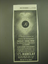1945 The Barclay Hotel Ad - Sempre uma fonte de prazer comprar usado  Enviando para Brazil