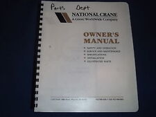 Used, NATIONAL CRANE N-70 H21 SEATED CONTROL SERVICE SHOP WORKSHOP REPAIR PARTS MANUAL for sale  Shipping to Canada
