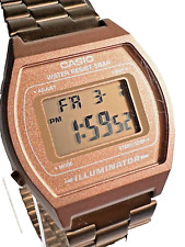 Reloj digital unisex Casio 3294 B640W cobre oro rosa funcionamiento se adapta a la muñeca de 7 1/4, usado segunda mano  Embacar hacia Mexico