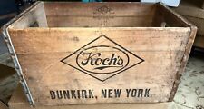 Antigua caja de cerveza de madera Koch’s Brewery Dunkerque Nueva York de colección (caja 2), usado segunda mano  Embacar hacia Argentina