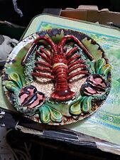Vintage lobster majolica for sale  WHITLAND