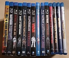 DC Universe Animated 14 Movie Blu-ray LOT DCU Most w/Slipcovers Batman Superman, used for sale  Shipping to South Africa