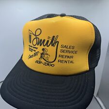 Smithy Welding Supply Trucker  Hat - Black Yellow Foam And Mesh SnapBack for sale  Shipping to South Africa