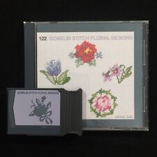 Gobelin Stitch Floral Embroidery Designs Card #122 for Janome Elna Kenmore for sale  Shipping to South Africa