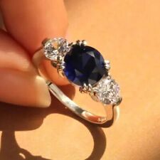 Round cut sapphire for sale  LEEDS