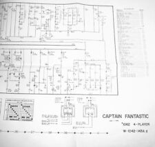 Captain Fantastic Pinball Machine *FULL SIZE* Wiring Diagram Schematic Bally Z1 for sale  Farmington