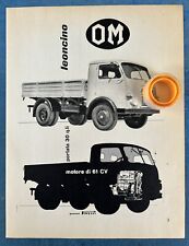 Rara Pubblicita’ Camion OM LEONCINO 61 cv del 1960 segunda mano  Embacar hacia Argentina