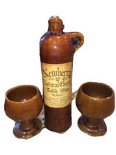 Newberry Natural Cherry Stoneware Jug With Stoneware Goblets for sale  Shipping to South Africa