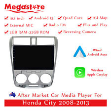 Usado, 10.1" Android 13 unidade principal de carro estéreo carplay GPS automático para Honda City 2008-2013 comprar usado  Enviando para Brazil