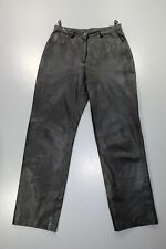 Vintage czarne cienkie skórzane spodnie rozmiar FR42 W29L29 na sprzedaż  PL