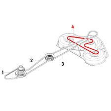 Keilriemen 589530601 Messerantrieb Husqvarna Rider R200/300-Serie mit Combi 103 comprar usado  Enviando para Brazil