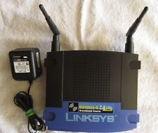 Usado, Router de banda ancha Linksys Wireless-G 2,4 GHz 54 Mbps con conmutador de 4 puertos, WRT530 segunda mano  Embacar hacia Mexico